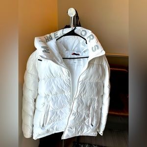 MK all white puffer jacket